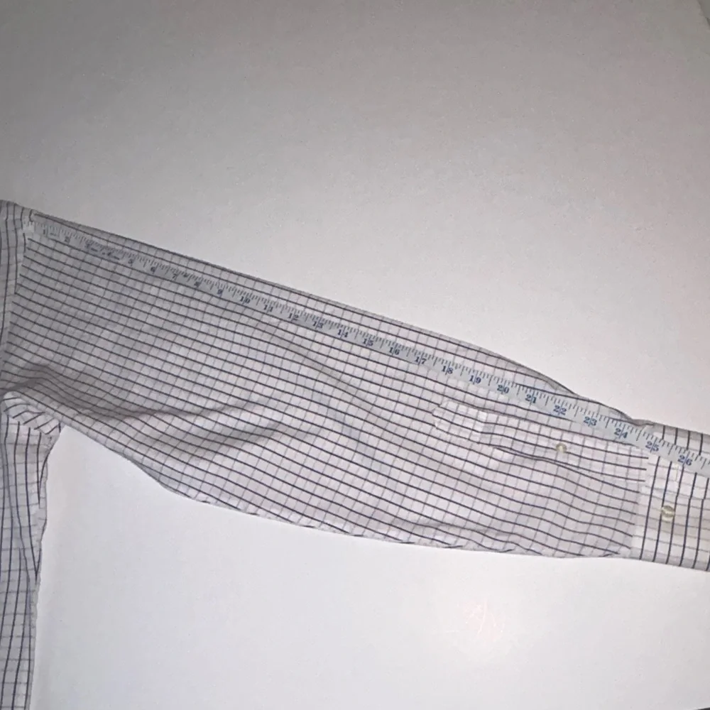 Brooks Brothers Slim Fit Dress Shirt non iron blue, purple check sz 16 1/2‎